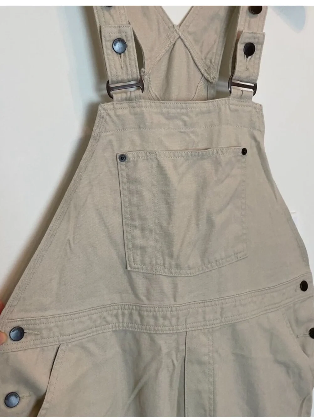 PATAGONIA All Seasons Khaki Hemp Straight Leg Overalls || XL - Picture 4 of 12